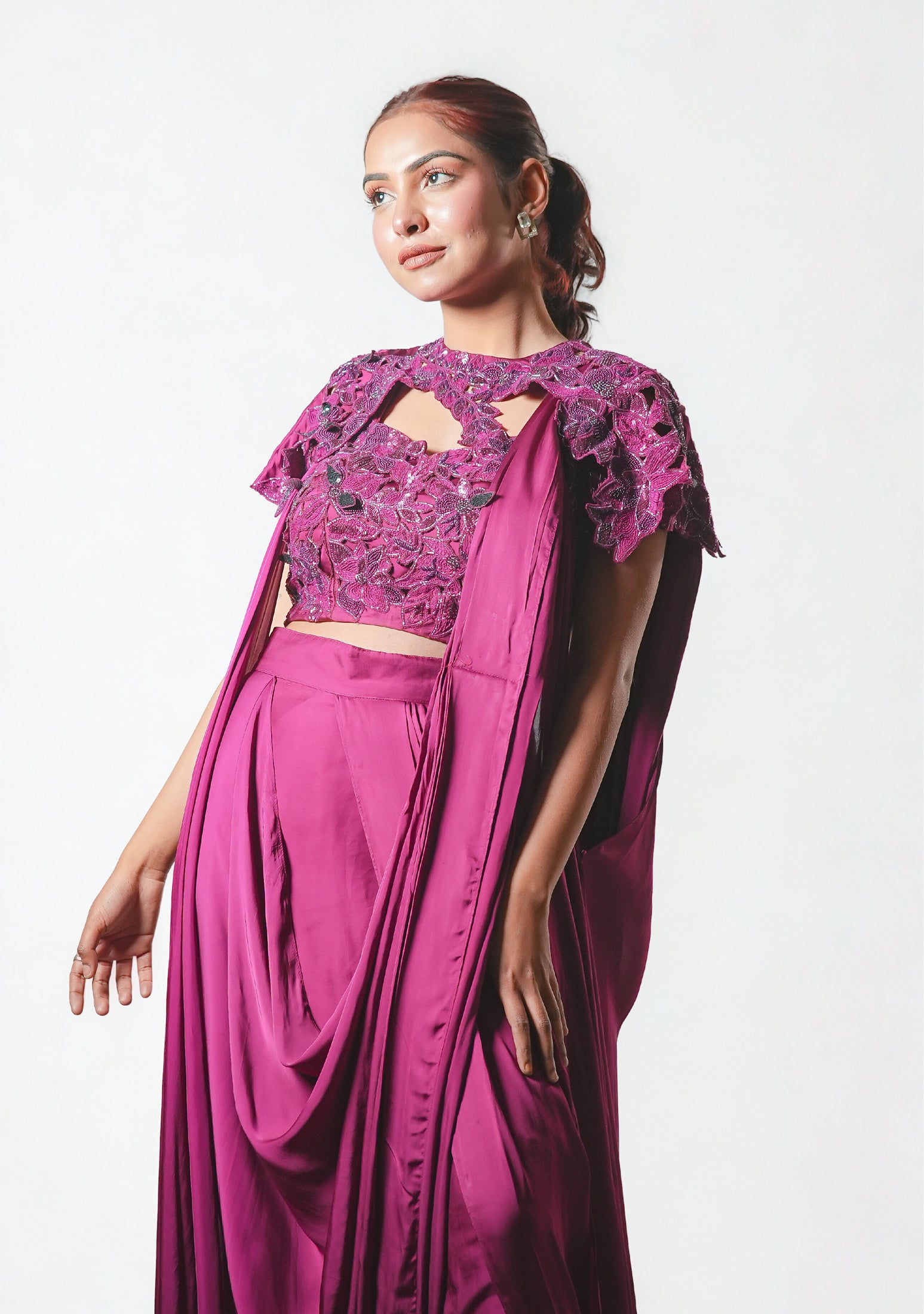 The Magenta Orchid 3D Drape Set