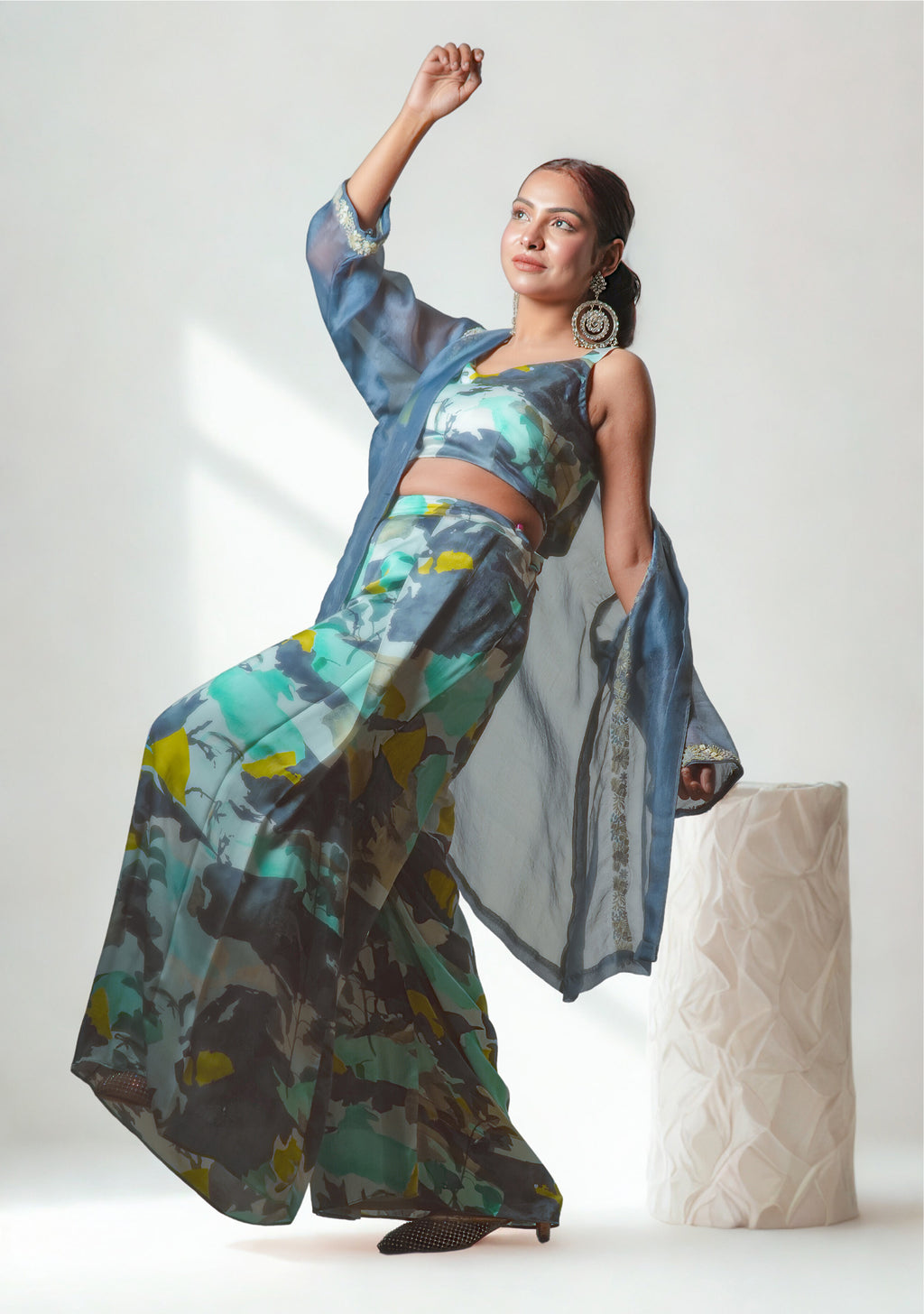 The Teal Mirage Co-ord Set