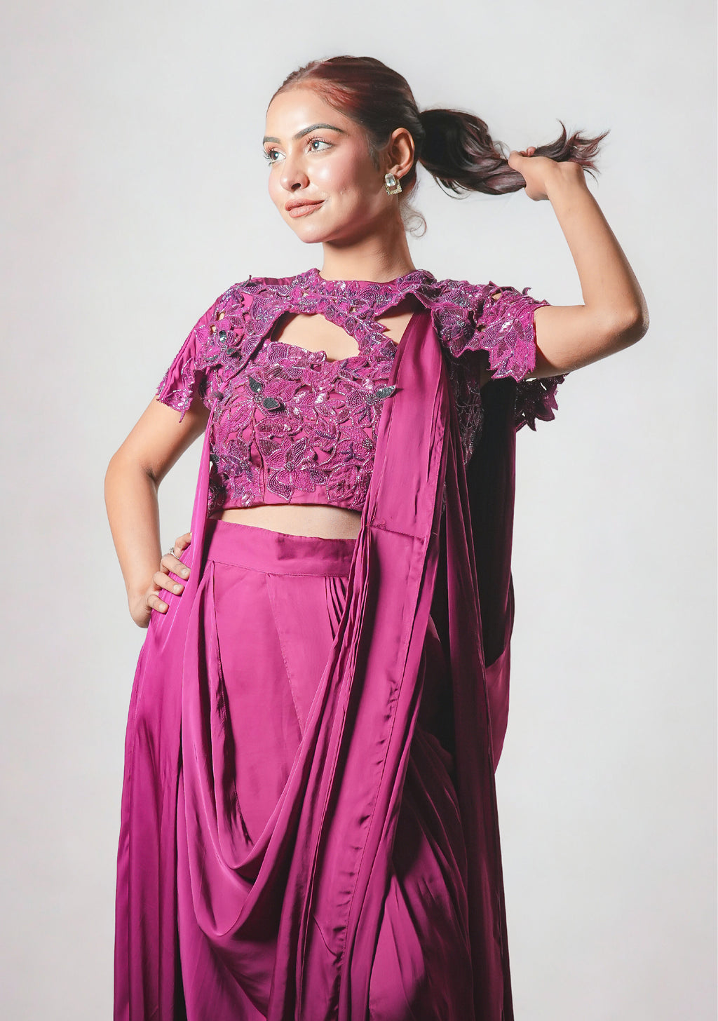 The Magenta Orchid 3D Drape Set