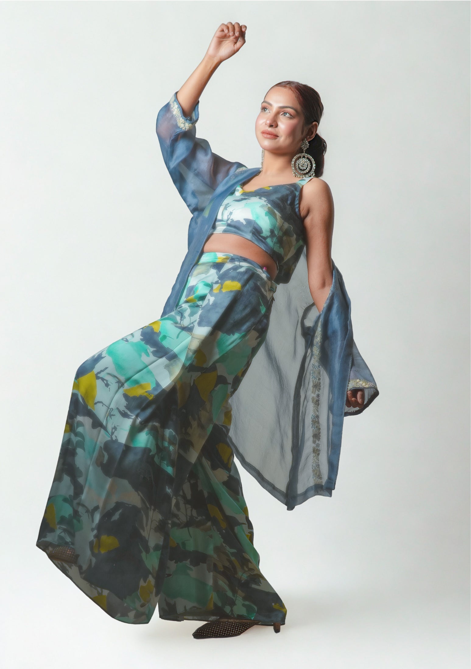 The Teal Mirage Co-ord Set