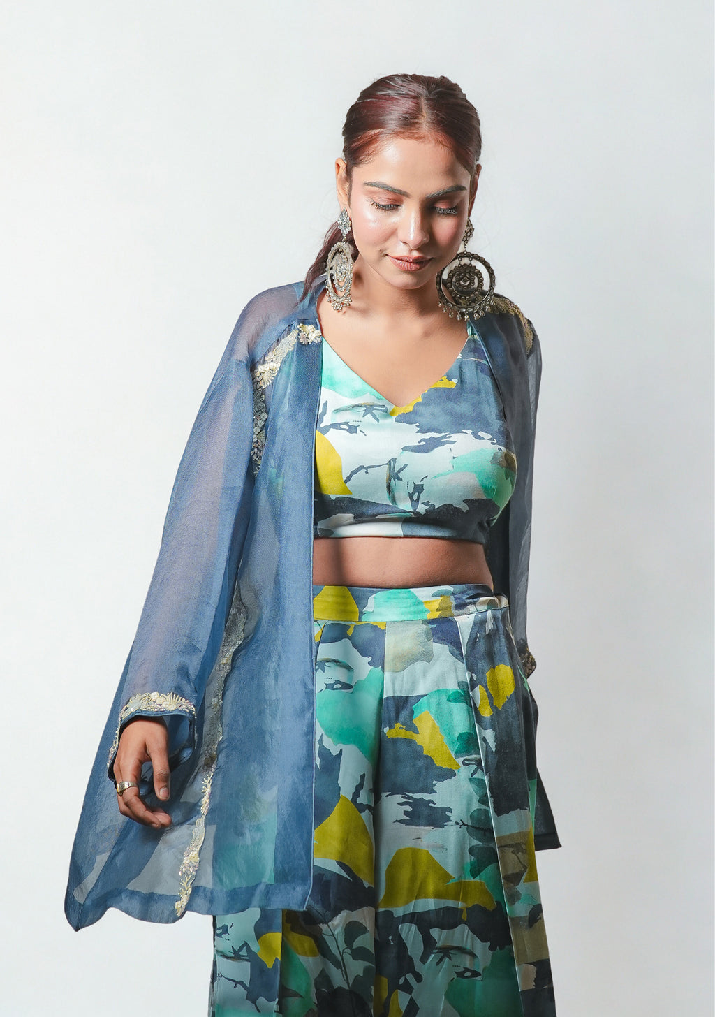 The Teal Mirage Co-ord Set
