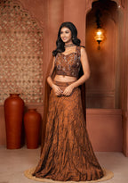 Aurelia – Satin Embroidered Lehenga Set