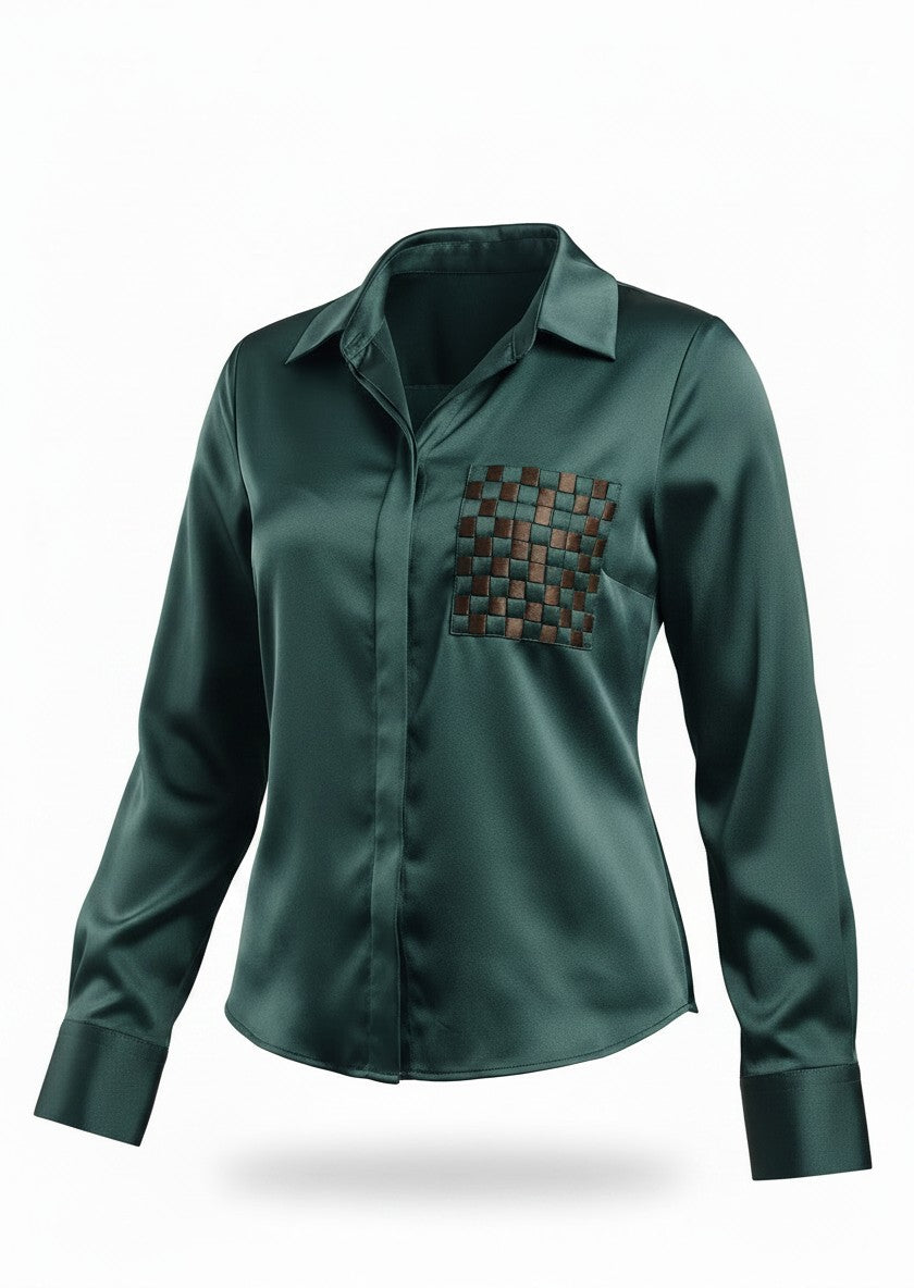 connect woven pocket shirt