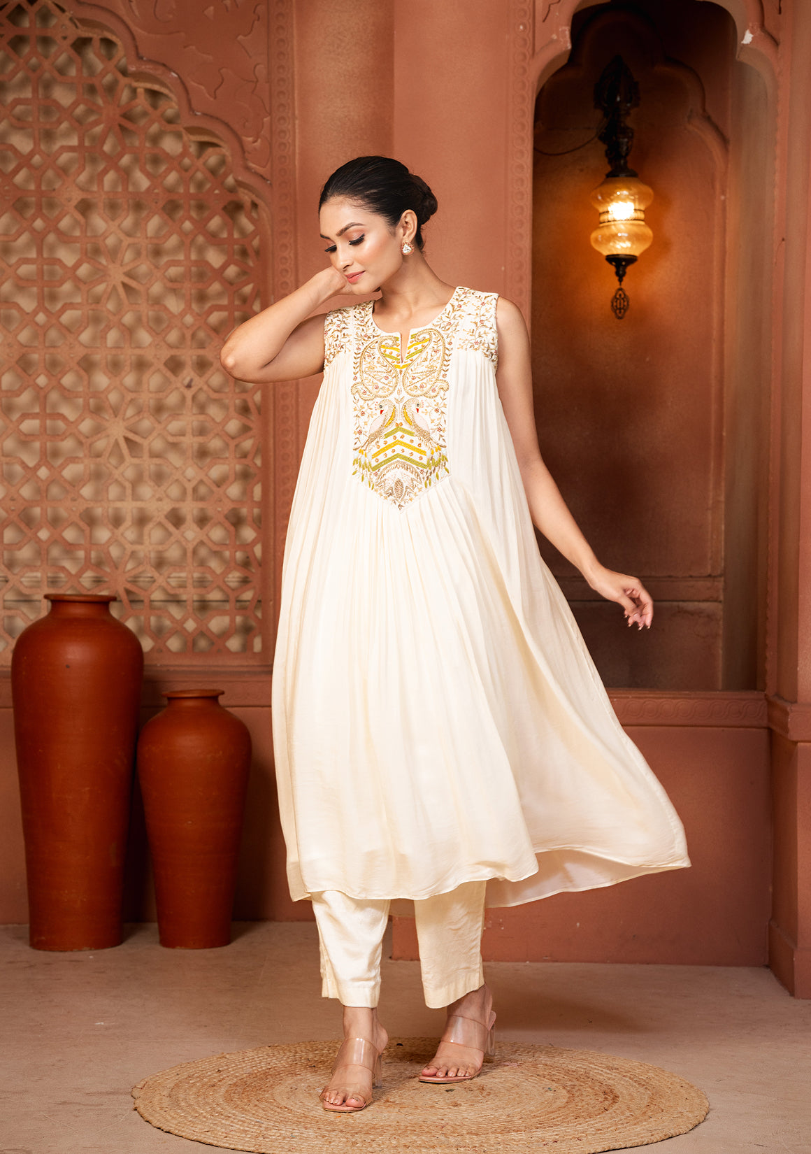 Aabha Zari Kurta Set