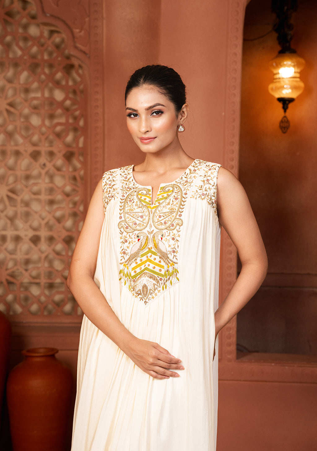 Aabha Zari Kurta Set