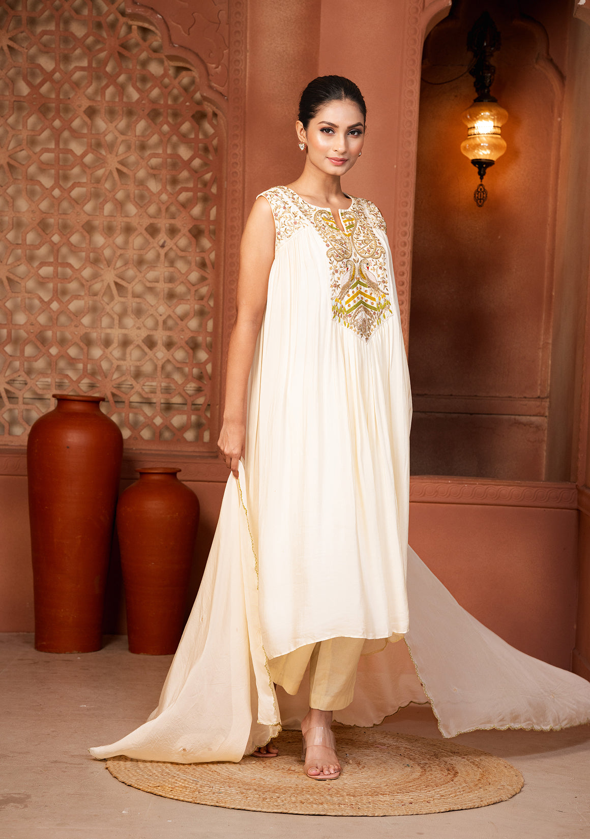 Aabha Zari Kurta Set
