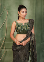 The Forest Glow Drape Saree