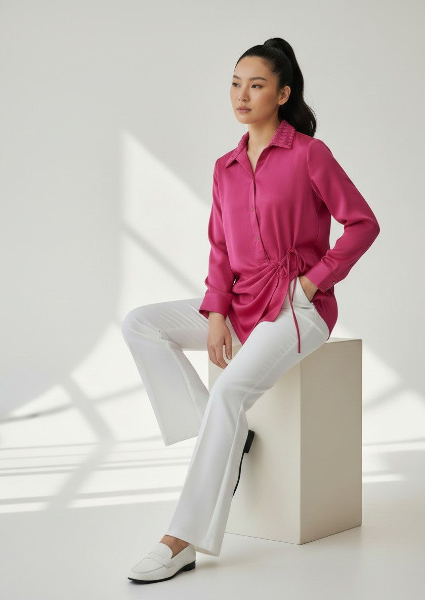 Connect Tie-Drape Shirt