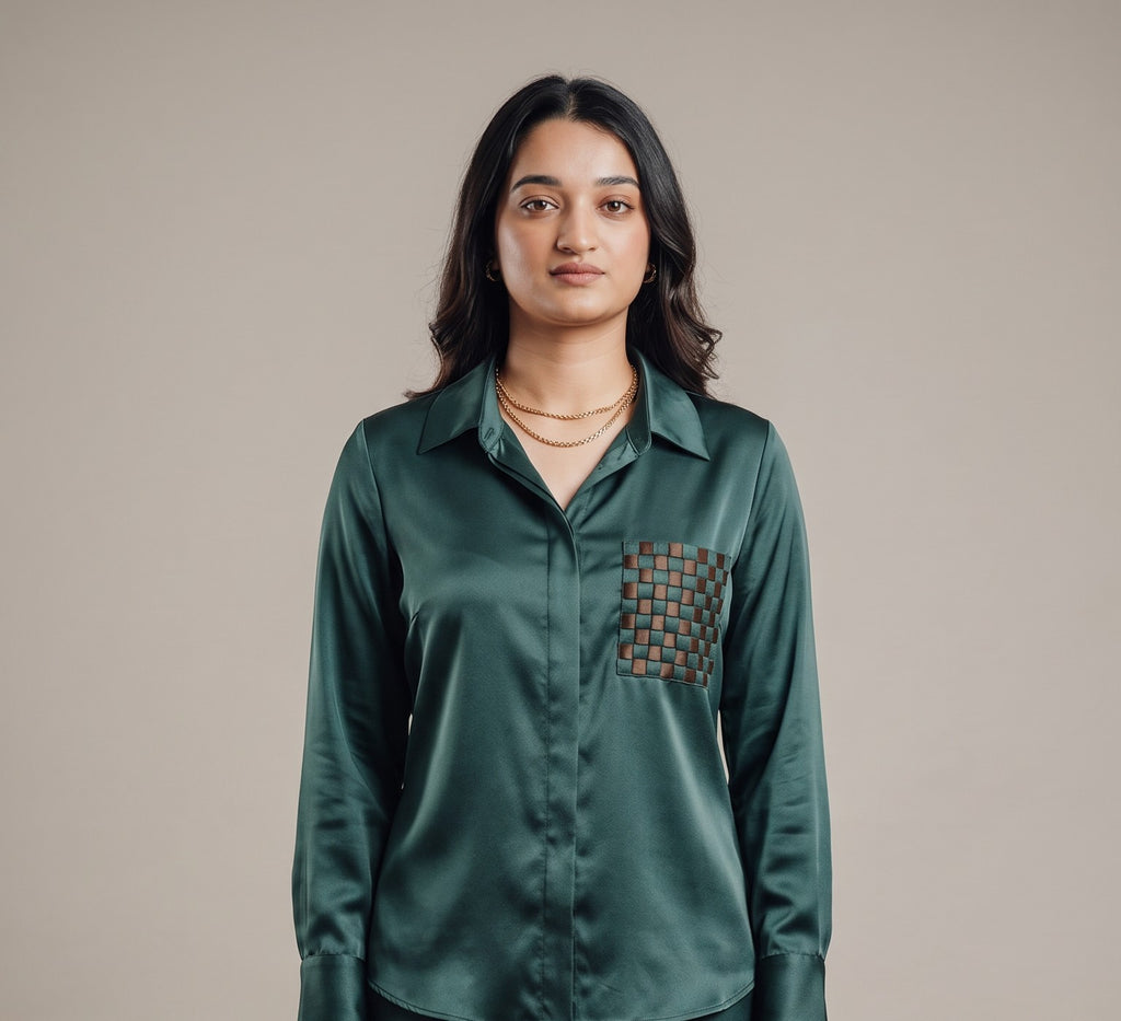 The connect woven pocket shirt