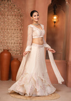 Riha Organza Bloom Lehenga