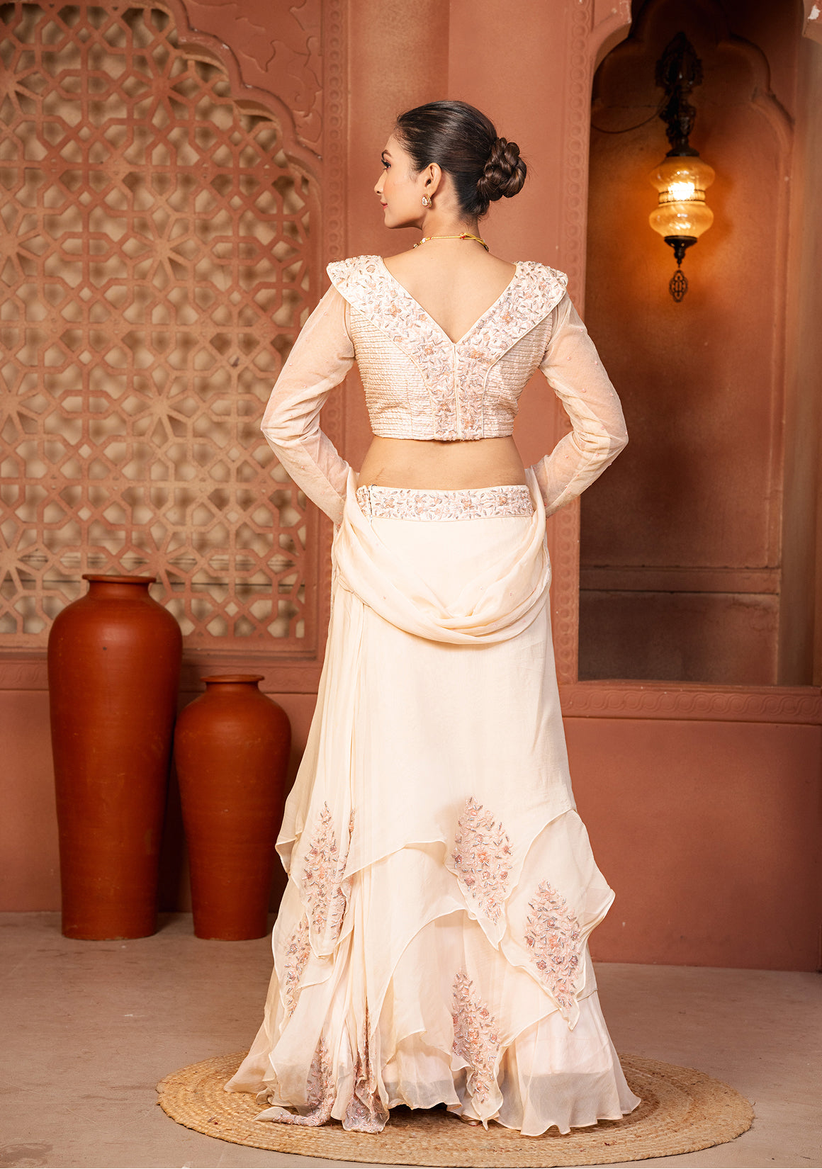Riha Organza Bloom Lehenga